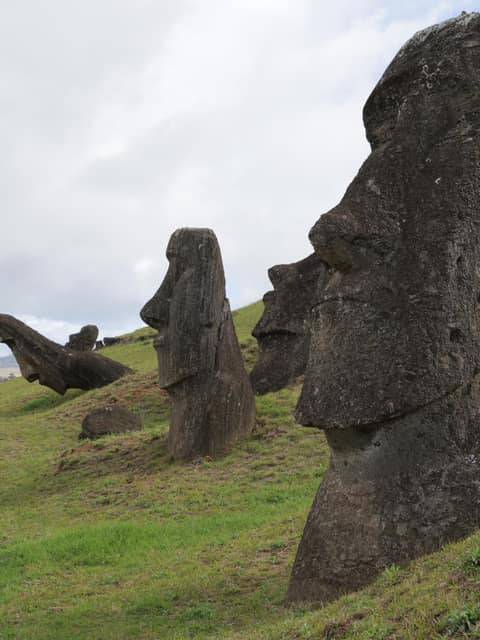 Easter Island, a Chilean territory, is a remote volcanic island in Polynesia.